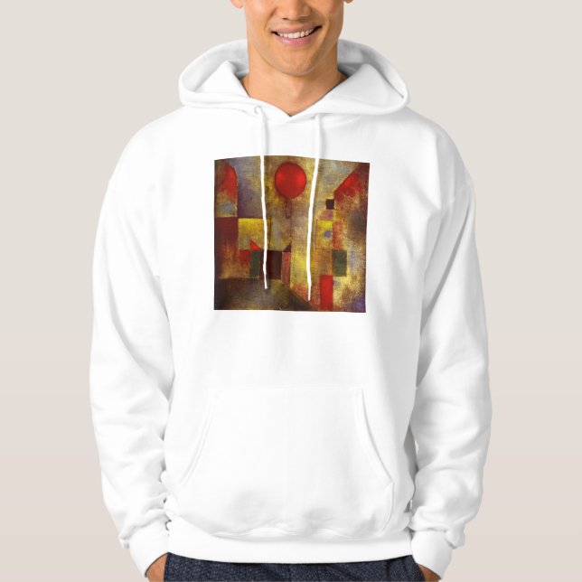 Sudadera Globo del rojo de Paul Klee (Anverso)