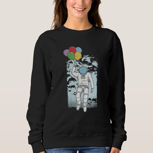 Sudadera Globos de astronauta Vex Imaginativo Espacio B (Anverso)