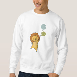 Sudadera Globos De Gato Grande Para Niños De Animales Cuida