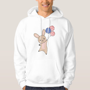 Sudadera Globos De Moscas Bunny Ee.Uu. Sobre Animales Cutos