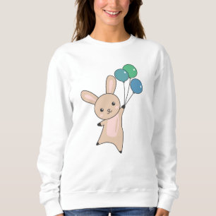 Sudadera Globos De Moscas Conejitas Sobre Animales Cuidados