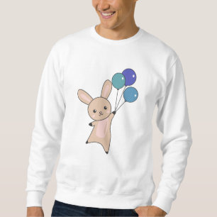 Sudadera Globos De Moscas Conejitas Sobre Animales Cuidados