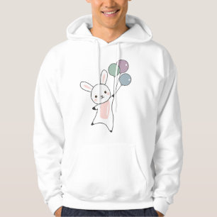 Sudadera Globos De Moscas Conejitas Sobre Animales Cuidados