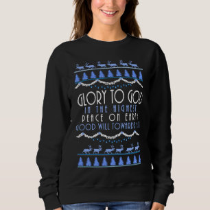 Sudadera Gloria a Dios en el Altísimo Navidad
