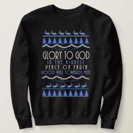 Sudadera Gloria a Dios en los Navidades más altos
