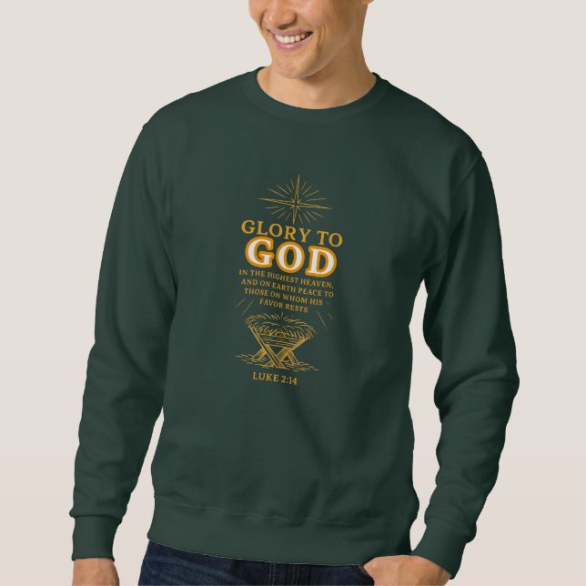 Sudadera Glory to GOD - Christmas (Anverso)