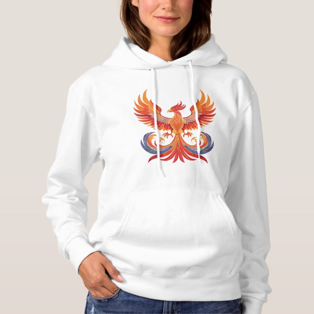 Sudadera Glowing mythological Fantasy Phoenix Bird (Anverso)