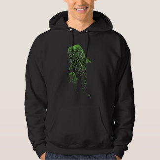 Sudadera Glowing Whale Shark Particle Art