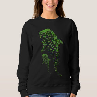 Sudadera Glowing Whale Shark Particle Art