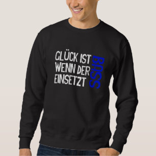 Sudadera Glück Wenn Bass inserta música de cantante coro Si