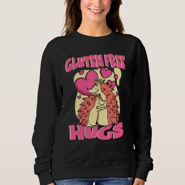 Sudadera Gluten Free Hugs Celiac (Anverso)