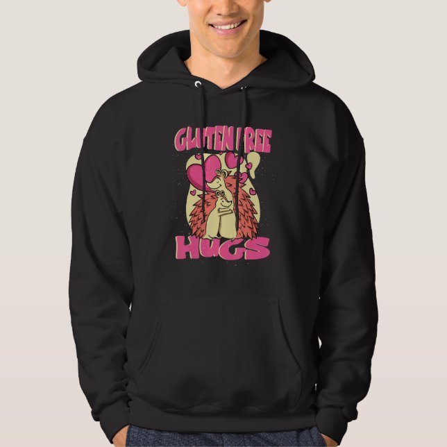 Sudadera Gluten Free Hugs Celiac (Anverso)