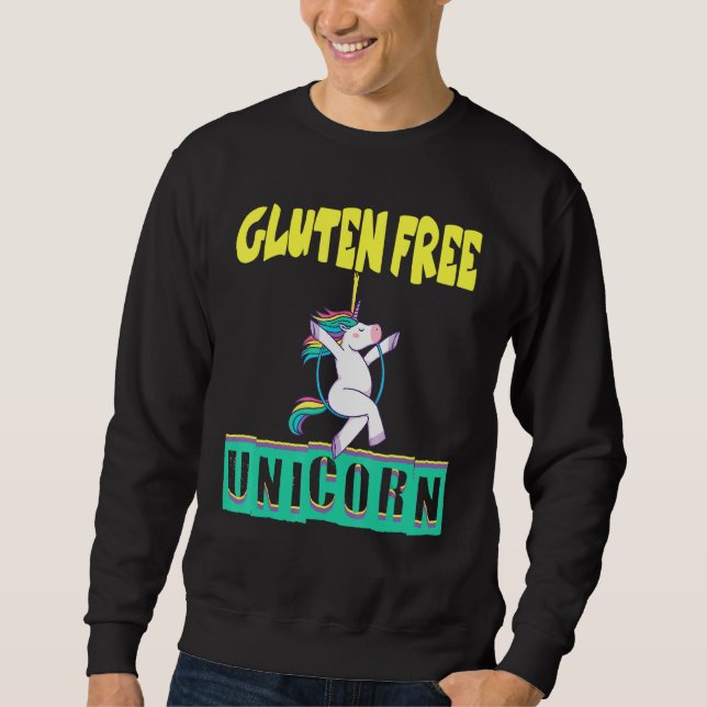 Sudadera Gluten Free Unicorn Celiac (Anverso)