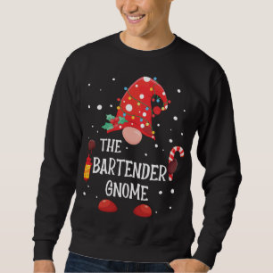 Sudadera Gnom de Navidades familiares de Bartender Gnome