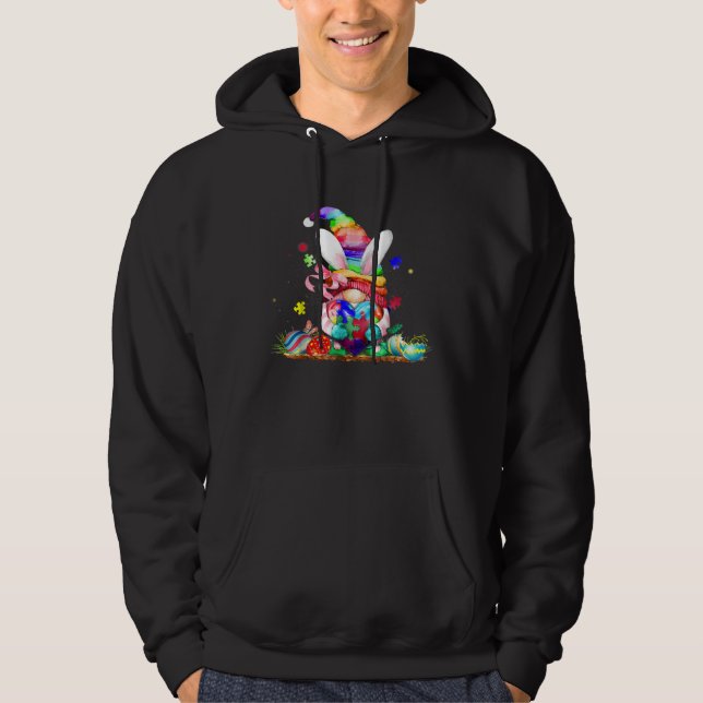 Sudadera Gnome Autism Easter Bunny Spring Boys Kids Girls E (Anverso)
