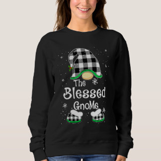 Sudadera Gnome Bendito de Cuadros de Búfalo Familia a Juego