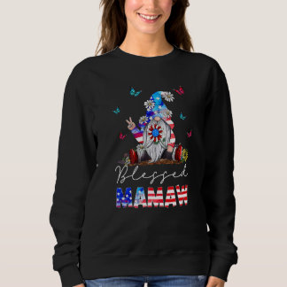 Sudadera Gnome Blessed Mamaw 4 De Julio Patriótico American