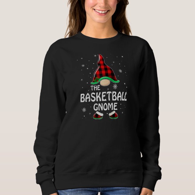 Sudadera Gnome Búfalo de baloncesto Familia Chr (Anverso)