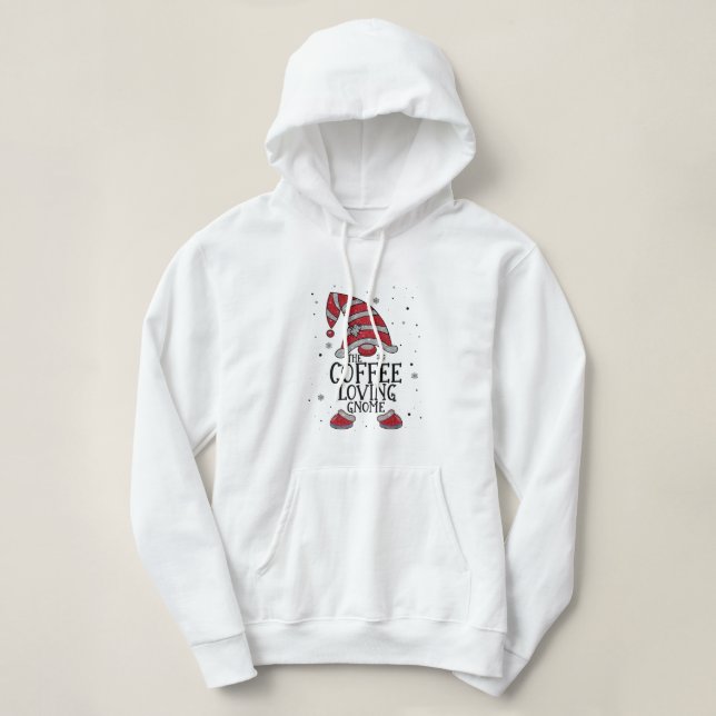 Sudadera Gnome Búfalo de COFFEE Amo Christm (Diseño del anverso)