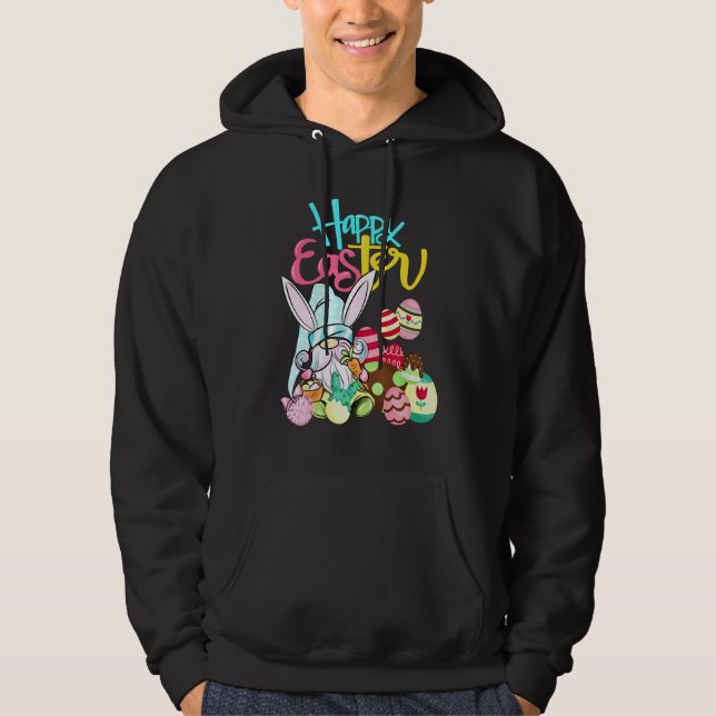 Sudadera Gnome Bunny Egg Hunting Happy Easter 2022 (Anverso)