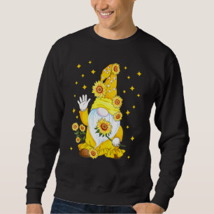 Sudadera Gnome con flor de girasol
