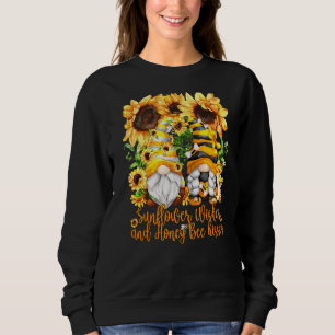 Sudadera Gnome Cuto Para Las Mujeres Deseos De Girasol Y Mi