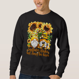 Sudadera Gnome Cuto Para Las Mujeres Deseos De Girasol Y Mi