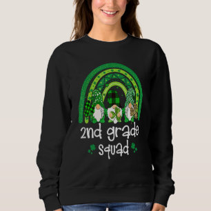 Sudadera Gnome del arco iris de 2º grado Feliz Día de St Pa