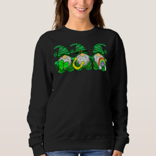 Sudadera Gnome del arcoiris afortunado feliz Día de San Pat