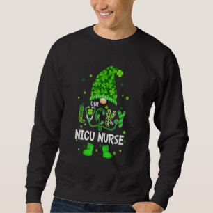Sudadera Gnome divertida una enfermera de Nicu afortunada e