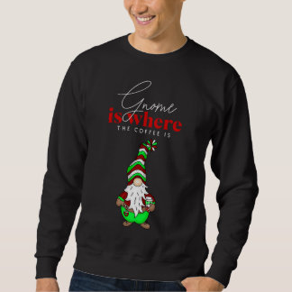 Sudadera Gnome es donde está el café | Navidades de corte