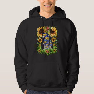 Sudadera Gnome Floral De Girasol Para Las Mujeres Hippies Y