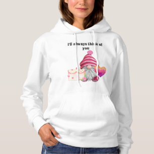 Sudadera Gnome in love with rainbow heart