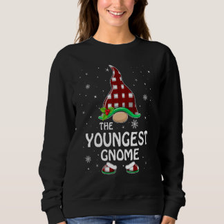 Sudadera Gnome más joven de cuadros de búfalo familia coinc
