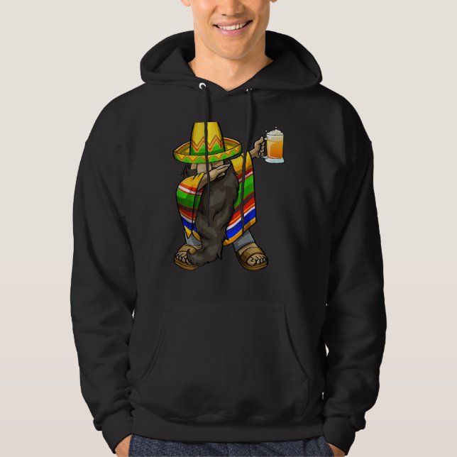 Sudadera Gnome mexicano de dabeo Cinco de Mayo Poncho Sombr (Anverso)