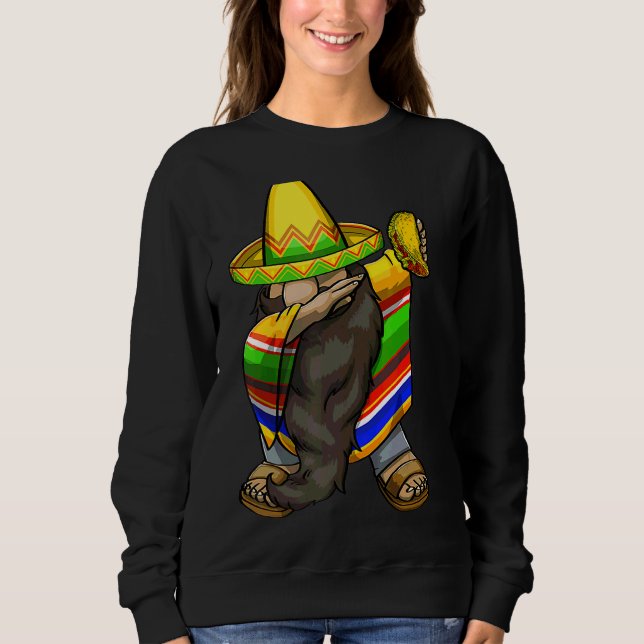 Sudadera Gnome mexicano de dabeo Cinco de Mayo Poncho Sombr (Anverso)