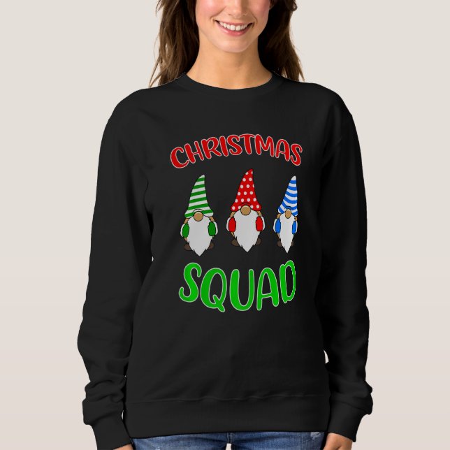Sudadera Gnome Navidades Squad Matanza Familia Pajamas (Anverso)