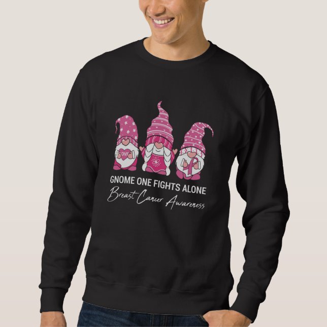 Sudadera Gnome One solo lucha contra el cáncer de mama (Anverso)