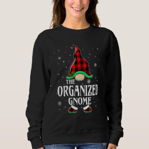 Sudadera Gnome Organizado Cuadros de Búfalo Familia Pareja