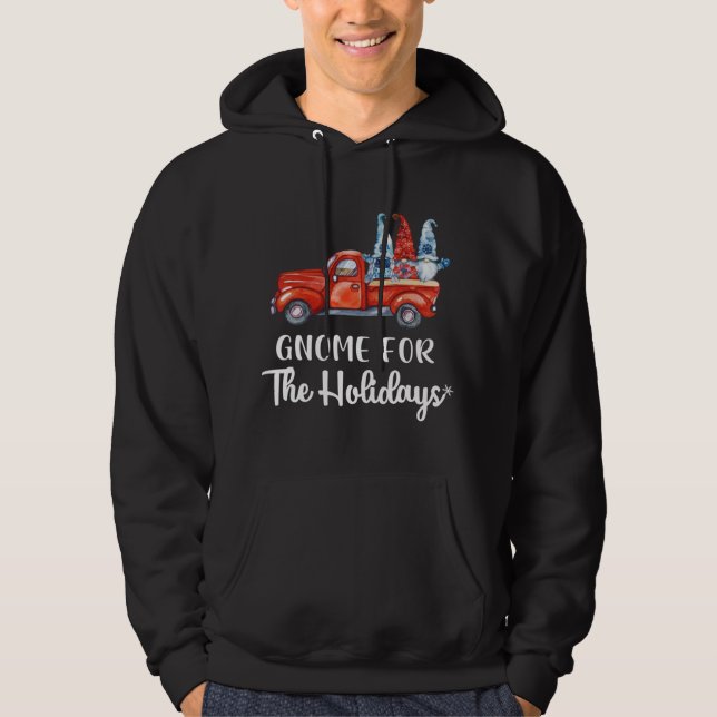 Sudadera Gnome Para Los Navidades De Festividades Gnome Red (Anverso)