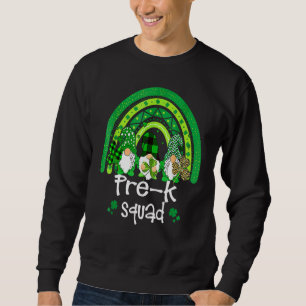Sudadera Gnome Previo K Squad Rainbow Happy St Patricks Day