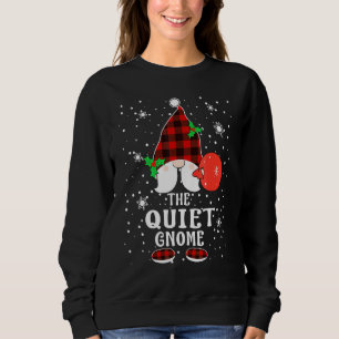 Sudadera Gnome silencioso de cuadros de Búfalo, familia coi