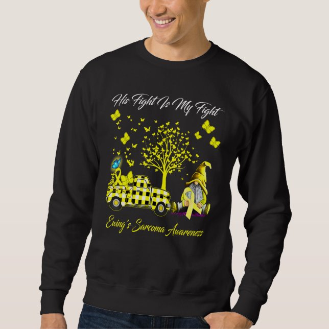 Sudadera Gnomé Su Lucha Es Mi Lucha Ewings Sarcoma Awaren (Anverso)