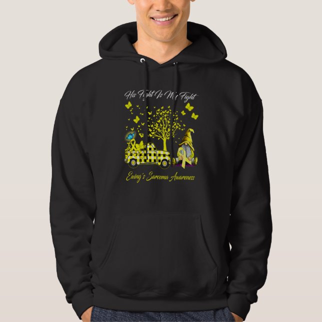 Sudadera Gnomé Su Lucha Es Mi Lucha Ewings Sarcoma Awaren (Anverso)