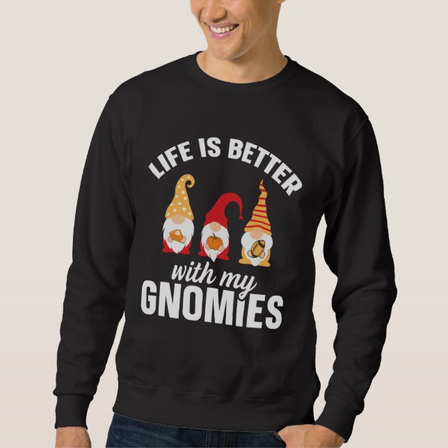 Sudadera Gnome  With Gnomies Pumpkin Spice Gnome (Anverso)