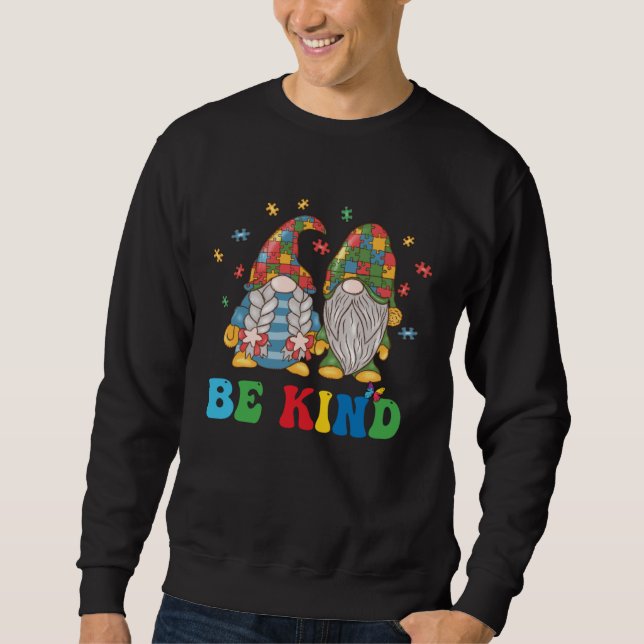 Sudadera Gnomes Be Kind Autism Awareness Gnome Autism For K (Anverso)