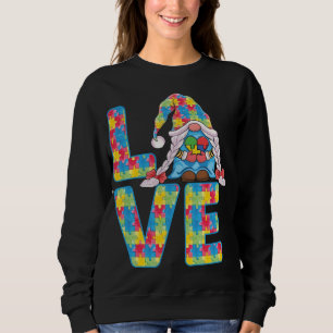 Sudadera Gnomes Cute Sostener el rompecabezas y la cinta So