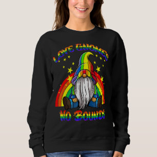 Sudadera Gnomes de amor No Bound Rainbow Heart Lgbt Lesbia
