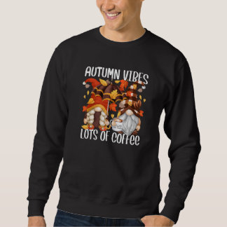 Sudadera Gnomes De Caída De Café Para Mujeres Café Vibes De