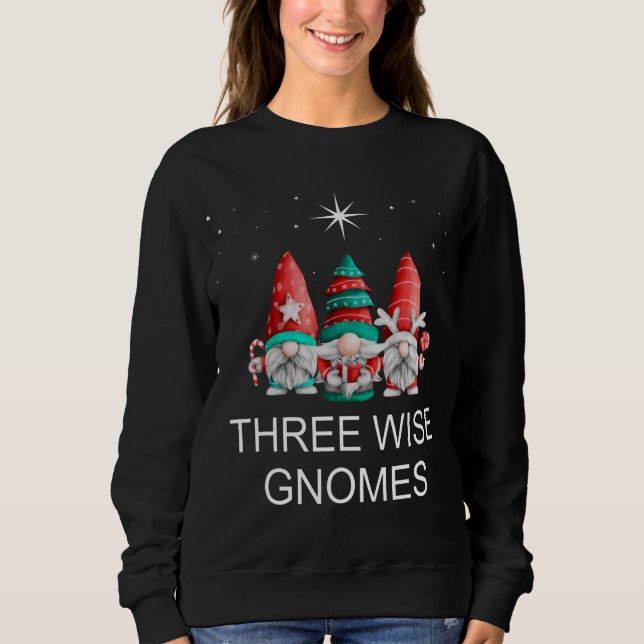 Sudadera Gnomes de Navidades de tres sabios (Anverso)